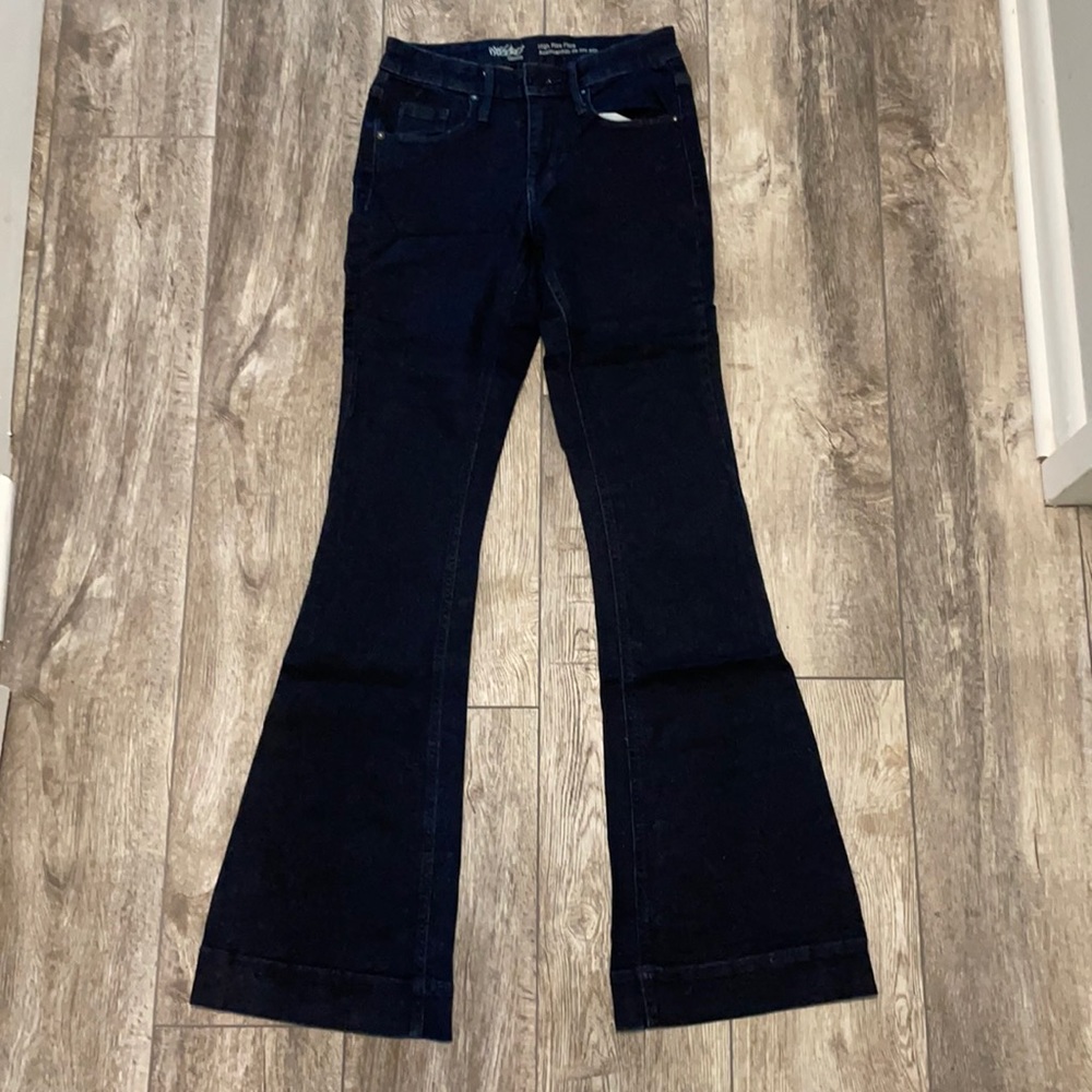 LIKE NEW - SZ 0/25 Mossimo denim high rise flare